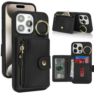 SailorTech for iPhone 16 Plus �w�ʃP�[�X�|�W�^ �L�[�z���_�[�����O�t���N���W�b�g�J�[�h���� �����p, �A�C�t�H��16Plus �蒠�P�[�X���C�`��l ���u���@�\ �w�ʎ��[ ���z�^ 6.7in-�u���b�N