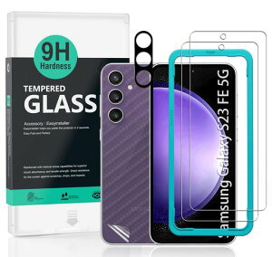 Ibywind �Ή� Samsung Galaxy S23 FE 5G �K���X�t�B���� 2 ���ی�t�B���� �K�C�h�g�t�� �����Y�J�o�[(1��)�w�ʃV�[�g(1��) ���菝�h�~�ϏՌ��d�x 9H�����K���X�t�B�����y���炩�Ȏ�G��z�y�C�A�[�c