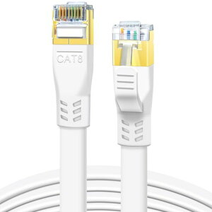 DDMALL CAT8 �C�[�T�l�b�g�P�[�u�� 30m�A���� 40Gbps 2000MHz �V�[���h�A�t���b�g �M�K�r�b�g �l�b�g���[�N LAN �p�b�`�R�[�h RJ45 �R�l�N�^�t���A�Q�[���APS5�APS4�APS3�AX Box�A���[�^�[�A���f���p (30m