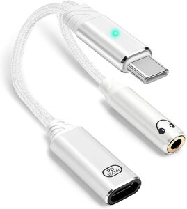 100W2in1Type-C�C���z���ϊ��P�[�u���^�C�vC�C���z���W���b�N3.5mmAux�[�qUSB-CPD�C���z���[�d�A�_�v�^�[�����ʘb�\/���ʒ���/���yiPhone15iPadProiPadAir4/Galaxy