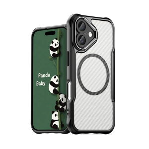 PandaBabyiPhone16P[XMagSafeΉJo[^ϏՌop[}bgYSʕی(ubN)