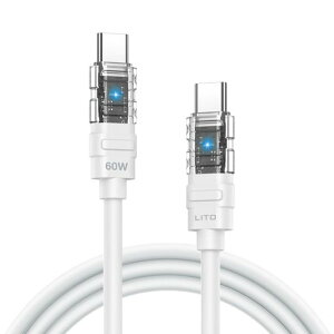 CAVOKASUSBTypeC�P�[�u��(USB-C&USB-C)60W/3A�^�C�vCPD�Ή��V���R���f�ލ̗p�f���h�~���}���[�d�f�[�^�]�����݂ɂ���iPhone16/iPhone15/MacBook