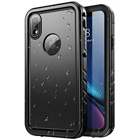 SPORTLINK IPHONE XR 用 防水ケース IPHONE XR 耐衝撃 防水ケース 完全防水 IP68防水等級 防雪 防塵 耐衝撃 360°全面保護 QI充電 フェイスID 認証対応 操作便利 超薄型 ストラップ付き 雨の日 IPHONE