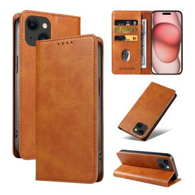 QUEASON【iPhone15用ケース手帳型】マグネット式あいほん15用ケーススタンド機能あいふおん15用スマホケースカード収納アイフォン15用スマホケース耐衝撃落下防止防塵(カーキ)