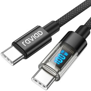 RAVIADUSBTypeC�P�[�u��USB-C&USB-C�P�[�u���y1M�z�^�C�vc�P�[�u��PD3.0QC3.0�Ή�100W/5A�}���[�d�f���h�~���ϋv�i�C�����҂�iPhone171615iPadMacBook
