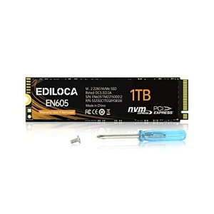 EDILOCAEN605SSD1TBPCIeGen3.0x4NVMe1.3M.22280�����^SSD3DTLCNAND�t���b�V�����ڍő�ǂݍ���2150MB/s�m�[�g�p�\�R���ƃf�X�N�g�b�v�p�\�R���ɑΉ�3�N�ۏ�(1TB)