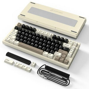 ATTACKSHARKX75�Q�[�~���O�L�[�{�[�h�A���~��81���[���J�j�J���L�[�{�[�h75%���C�A�E�g�A�z�b�g�X���b�v�AVIA�A�g���C�[���[�h���C�����X/Bluetooth/�L��