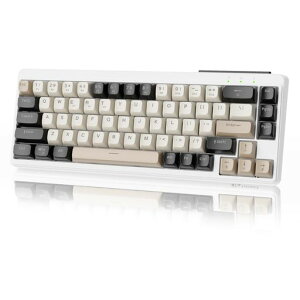 ZIYOULANGM68RpNg3[huL[{[hBluetoothCXL2.4GHzType-C67L[65%RGBƖ[dÉ^PBTʃL[LbvUSBV[o[l̍HwfUC