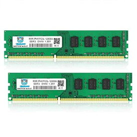 MOTOEAGLE 16GB KIT DDR3L-1600 8GBX2枚 PC3L-12800 DIMM SDRAM 2RX8 1.35V (低電圧)/1.5V（常圧） DIMM 240PIN NON-ECC デスクトップPC用メモリ