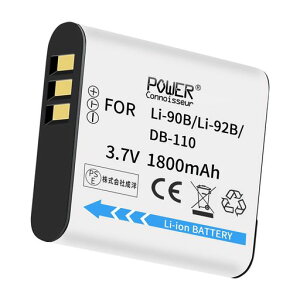 Power-connoisseurOLYMPUSΉTG-2Li90BLI-90BALI-92BADB-110obe[y3.7V1800mAhzp̓drStylus