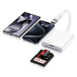 Viviber�^�C�vCSD�J�[�h���[�_�[2in1�O�t�������J�[�h���[�_�[�ݒ�s�vSD/TF�J�[�h���[�_�[USB3.0�����o�����f�[�^�]��Type-Ciphone15�f�[�^�ڍs�X�}�z�]��