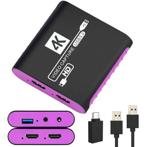 �L���v�`���[�{�[�hUSB3.0�r�f�I�L���v�`���[�f�o�C�X4K30Hz�p�X�X���[&1080P60FPS�^��Ή�PS5/PS4/Switch/Xbox/PC/WiiU/�E�F�u�J����/�X�}�[�g�t�H���ɓK�pWindows7/8/10/11