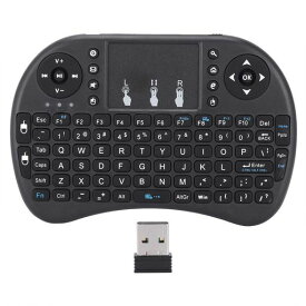 ミニワイヤレスキーボード 2.4 GHZ ポータブルキーボード ワイヤレスゲーミングキーボード タッチパッドマウス付き プラグアンドプレイと人間工学 PC ANDROID TV WINDOWS対応 ノートパソコン デスクトップなど タッチパッド対応