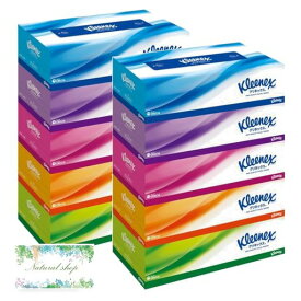 クリネックス ティッシュ (180組*5箱パック*2個セット) KLEENEX 箱 常備 ティッシュペーパー ティシュー まとめ買い オリジナルティッシュ付き