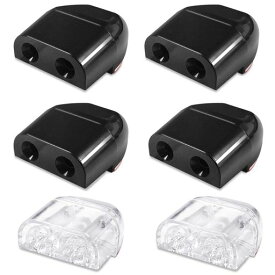 3組(6個) 鹿笛 FineGood トラック/オートバイ/車用プラスチック鹿ホイッスル 警報道路安全ホーン装置 動物警告笛 両面テープ付き