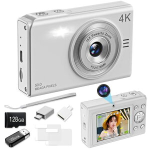Moledro4K�f�W�^���J�����f�W�J��5000����f�����d���@�\�f���A���J����128GB�}�C�N��SD�J�[�h�t��16�{�f�W�^���Y�[����U��␳�猟�o�E�F�u�J�������B��֗�2.88�C���`���ʃo�b�e���[���c