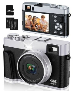 Lecran4K�f�W�J���f�W�^���J�����I�[�g�t�H�[�J�X4800����f��U��␳16�{�Y�[�����[�h�_�C�����t���b�V���t���t�@�C���_�[vlog�J�����y�ʏ��S�Ҍ����C�w���s�g�ѕ֗�32g�������J�[�h