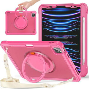 PboyiqiS For iPad Air 11 2026/2025/2024�������P�[�X,Aslo For iPad Air 5/Air 4/Pro 11�������P�[�X,360°��]�X�n���h�z���_�[ �X,�X�^���h�@�\ �ϏՌ� ��� ���߉\���|���[�t��