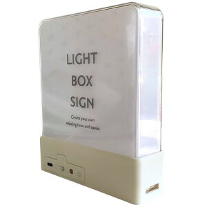 ���m�P�[�XLIGHTBOXSIGN���C�g�{�b�N�X�T�C���T�C�Y��W13.3D4H15.6cmLBS(�z���C�g)