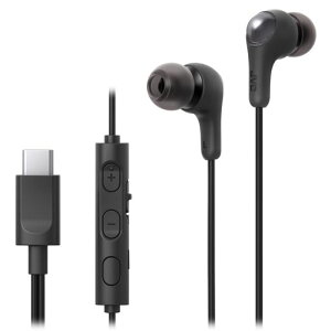 JVC�P���E�b�h JVC HA-FR9UC-B �C���z�� �L�� �}�C�N�t�� �^�C�vC �J�i���^ USB Type-C 1.2m �u���b�N HA-FR9UC