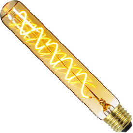 TIANFANエジソン電球LED電球蛍光電球管状T30 185MM長4WスパイラルE26装飾電球 (黄金色)