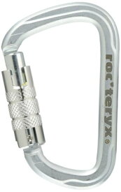 roc’teryx(ロックテリクス)登山クライミングカラビナスチールD・トリプルロックシルバーRTF249LK3T
