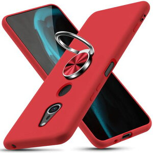 GTUJWN �Ή� Xperia XZ2 �p�� �P�[�X �����O�t���t�� ���^ �y�� TPU SO-03K SOV37 �V���R�� �����O�t�� 360��]