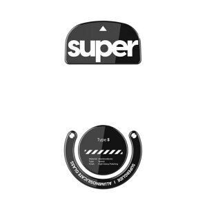 Superglide(Type S) �}�E�X�\�[�� for Logicool Gpro X Superlight �}�E�X�t�B�[�g [ �����K���X�f�� ���E���h�G�b�a���H ���ϋv ���ᖀ�C Super Smooth ] - Black