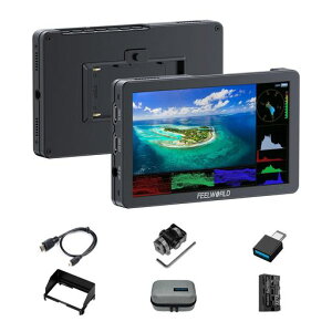 FEELWORLDT66�C���`�A���~��჌�t�J�������j�^�[1920X1080IPS�X�N���[��HDR�g�`�A�V�X�g�t�H�[�J�XHDMI2.0���o�̓r�f�I�u���K�[�t�H�g�O���t�@�[�R���e���c�N���G�C�^�[����(F550�o�b�e���[+���c