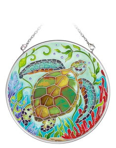 �T���L���b�`���[�X�e���h�O���X���J���CSeaLifeTurtleMediumCircle