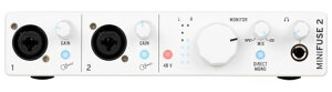 Arturia �A�[�g���A ���y����\�t�g�t�� �f���A���E�I�[�f�B�I&MIDI�C���^�[�t�F�C�X MiniFuse 2 �z���C�g