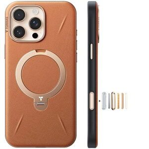 �y�V���o���U�[�E�X�L���^�b�`�zTORRASiPhone16Pro�p�P�[�X�v�[���}�C��360°��]�X�^���h�c�����Ή������O�}�O�l�b�g����MagSafe�Ή����C�����X�[�d�Ή��ČR�K�i�ϏՌ��w��h�~���ϖh�~6.3�C�c