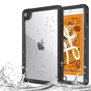 iPadmini5�P�[�XTiMOVOiPadmini5�h���P�[�X2019��ܐ��㊮�S�h��IP68�K�i�X�N���[���v���e�N�^�[�Ռ��z���h�o�C�菝�h�~�����݌v360°�A�C�p�b�h�S�ʕی�J�o�[Black