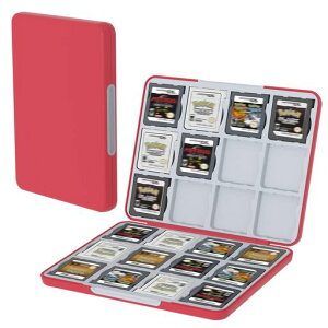 PGRTYOF 3DS/DS �J�[�h�P�[�X 24 �����[ NS/3DSXL/2DS/2DSXL/DSi �Ή� �Q�[���J�Z�b�g�����|�[�`�w�ԐF�x