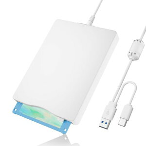 �t���b�s�[�f�B�X�N���[�_�[�t���b�s�[�f�B�X�N�h���C�u�O�t��USB3.5�C���`�|�[�^�u���t���b�s�[�f�B�X�N�h���C�u1.44MBFDD�ǂݎ��PC�pWindows11/10/8/7WindowsXPVista�Ή�(USBC�t��)