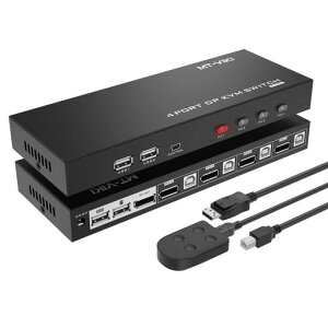 MT-VIKIDisplayPortؑ֊4|[gADP؂ւ44K60HzDPKVMXCb`fBXvC|[gؑ֊41o4:4:4DPXCb`zbgL[AHDCP2.2ΉAKVMP[ut
