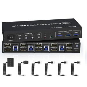 4|[gUSB3.0HDMIfAj^[KVMXCb`4K@60HzfBXvCؑ֊2HDMIj^[4PCzI[fBI}CNo͂3USB3.0|[gAfAj^[hdmig