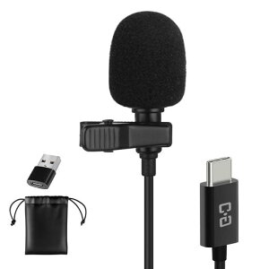 ���x���A�}�C�N USB-C�A�R���f���T�[�}�C�N iPhone 16/15 & Android Type-C�Ή��AUSB-A�ڑ��Ńp�\�R���E�m�[�gPC�ɂ��Ή��A200CM�����AYouTube�B�e�EVlog�EASMR�E�C���^�r���[�E�|�b�h�L���X�g�ɍœK