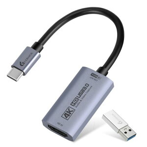 Guermok HDMI�L���v�`���J�[�h 4K@60FPS�A2K@144FPS USB 3.0 HDMI����USB C/A�r�f�I�L���v�`���J�[�h�A�X�g���[�~���O�p�AiPad�ASwitch 2/1�APS5/4�AXbox�AQuest3�AMac