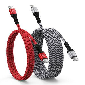 240W PD3.1 �Ή� Type-C �P�[�u�� �}���[�d [0.9m+1.8m 2�{�Z�b�g] E-Marker���� ���ϋv �i�C�����҂� USB-C to C �P�[�u�� macbook �[�d�P�[�u�� pc�[�d�p�^�C�vc�R�[�h