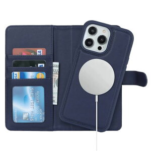 Havaya��phone13ProMax�P�[�XMagsafe�Ή�iPhone12ProMax�P�[�X�蒠�^�}�O�Z�[�t�ϏՌ��y������2in1�z�J�[�h���[���C�����X�[�d�Ή��t�F�C�N���U�[(6.7�C���`�Ή�)-�u���[