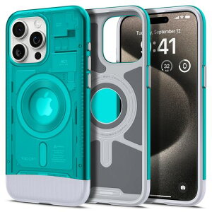 Spigen�y�n��18�N�̋Z�p�́ziPhone15Pro�P�[�XMagSafe�ϏՌ��ČRMIL�K�i�擾������iMac�f�U�C���}�O�l�b�g���ڃ����Y�ی�C�菝�h�~MagSafe���C�����X�[�d�Ή��N���V�b�N�EC1�}�O�t�B�b�g