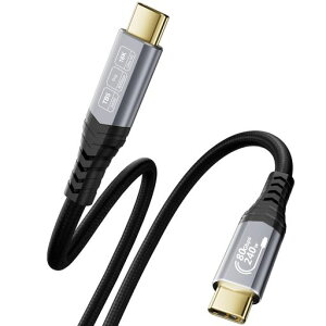 CABLAPTOP 80Gbps Thunderbolt 5�P�[�u���AUSB4 Gen4�Ή� Thunderbolt 4, 16K@60Hz/�f���A��8K@60Hz�A240W�A�i�C�����ґgUSB C�r�f�I�P�[�u�� MacBook