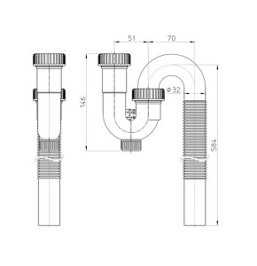 SANEI(�T���G�C) �r�����i �g���b�v�p�W���o�� �����^�C�v �p�C�v�a32mm�p H781-1