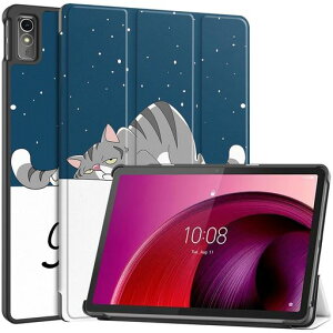 ForLenovoTAB7/LenovoTabM105G/LenovoTabM10a5G�P�[�X�ylarfbulroc�z�y�ʔ��^PU���U�[�X�}�[�g�J�o�[�ϏՌ����h�~�n�[�h�w�ʃP�[�X�O�܂�X�^���h