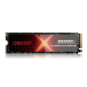 OSCOO 1TB NVMe PCIe 4.0 SSD�A�ő�7,400MB/s �ǂݎ�� & 6,500MB/s �������݁A3D NAND�A�O���t�F���q�[�g�V���N���ځAM.2 2280 Gen4x4