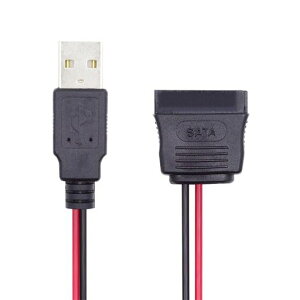 NFHK DC 5V �V���O�� USB - SATA 15�s�� �d���P�[�u�� 2.5�C���` SATA HDD SSD �f�B�X�N�h���C�o�[ 5V 2A Max�p