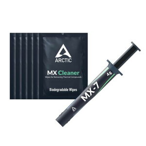 ARCTIC MX-7 (4g|MX-Cleaner 6���t��) - ���ɐ��\�T�[�}���y�[�X�g�ACPU�E�Q�[���@�E�O���t�B�b�N�J�[�h�E�m�[�gPC�E�v���Z�b�T�Ή��A�����M�`�����A�����ϋv�A�񓱓d���A��e�ʐ�