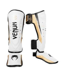 VENUM ���b�O�K�[�h ELITE EVO SHINGUARDS //���K�[�X �L�b�N�{�N�V���O �X�p�[�����O �h�� ���K�[�h �i���Z (Large, �z���C�gx�S�[���h)