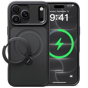 CASEKOO iPhone 18Pro/17 Pro �p �P�[�X �y2026�ō�����&��_360�x��]�zMagSafe�Ή� �ČRMIL�K�i 360°�S�����ϏՌ� �y���c�����E�p�x���R�����z �ő�25W�}���[�d�Ή�